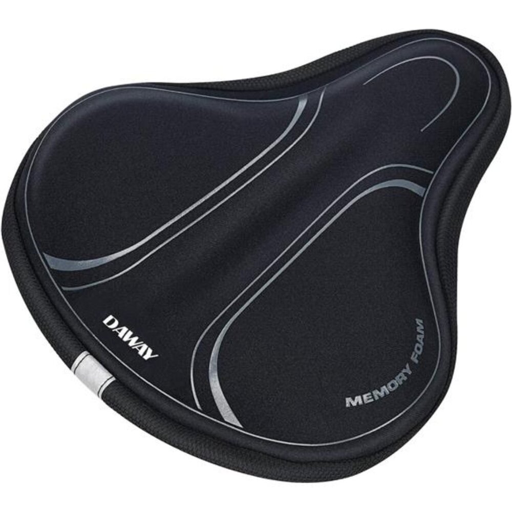 Bike Seat Cover Gel Memory Foam Padded Comfort Cushion For Peloton Bicycle